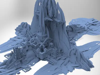 Underwater City Base 3D model