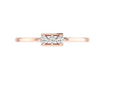 Women Ring Render 3dm STL OBJ FBX Details 3D print model 16