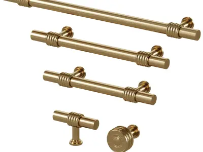 Furniture handles Grove by Meraki 3D model