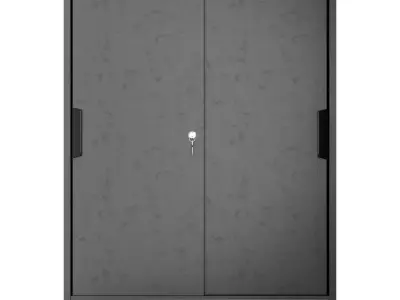 IKEA - TROTTEN Wardrobe with sliding doors 3D model