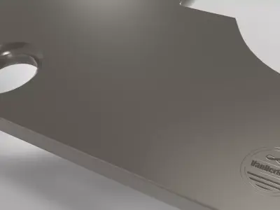 Cover strip for door lock 3D model