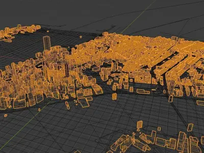 Lower Manhattan City of New York Free 3D model