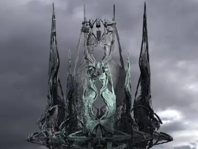 Atlantis Royal Coral kings Towers 3D model