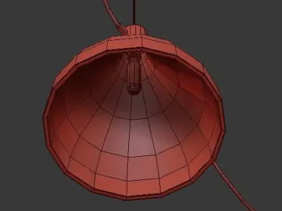 swell 3 string mixed pendant lamps 3D model