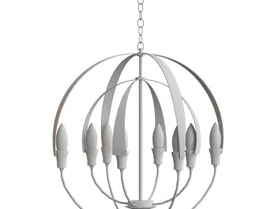 Double Cirque Chandelier 3D model