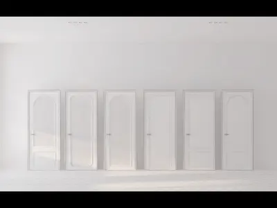 Door Number 1 004 Low-poly 3D model Low-poly 3D model