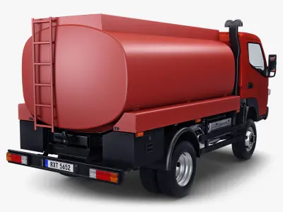 Mitsubishi Fuso Canter 4x4 Tanker 3D model