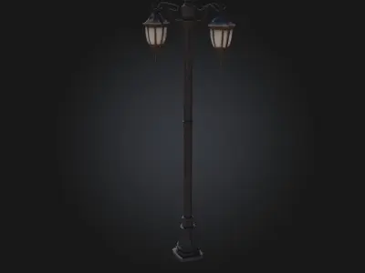 Victorian Streetlamp  Timeless Elegance for Historical Settings 3D model