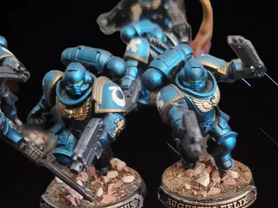 Custom nameplate for miniature bases 3D print model