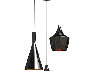 Best seller Stars Bar Counter Ceiling Pendant Lights Dining Room 3D model