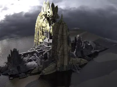 Hidden Atlantis Entrance to City 3 3D model