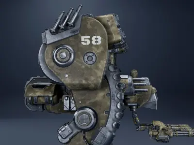 Etasphera58 Low-poly 3D model