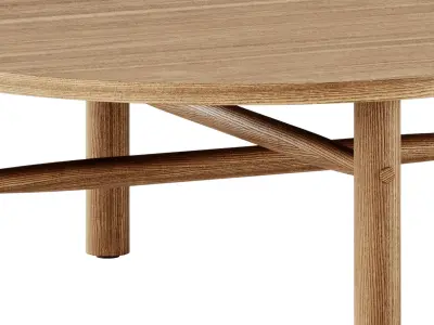 SALTHOLM Round Garden side table by Skargaarden 3D model