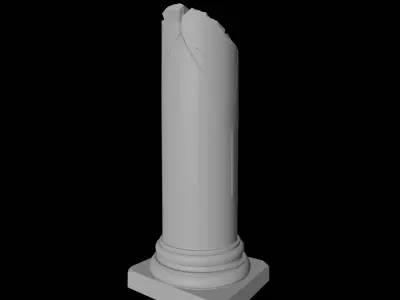 Ruined Pillar Terrain 3D print model