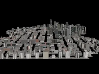 city backup Free low-poly 3D model