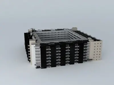 Condominium building Free 3D model