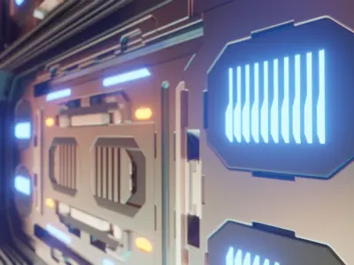 Scifi Panel 3D model