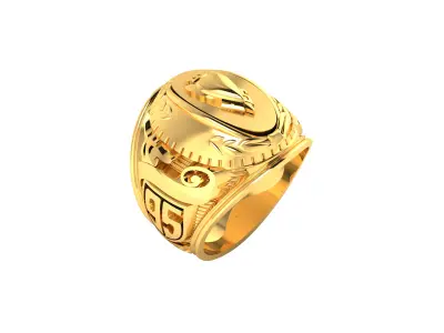 Mens Ring  Render 3dm STL OBJ FBX Details 3D print model buy
