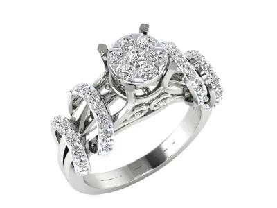  Women Ring Render 3dm STL MTL SLC JCD OBJ FBX Details 3D print model buy