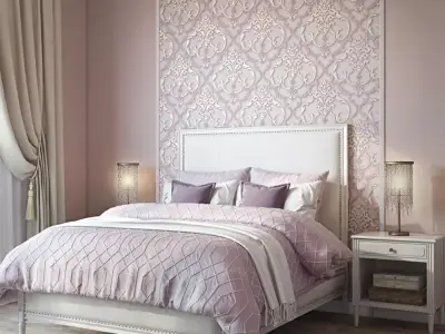 Blush Damask Velvet Wallpaper  Texture