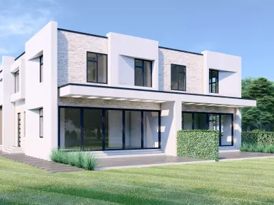 Modern House - ABD 2-0 Low-poly 3D model