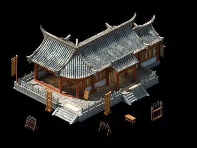 Peach Blossom Island - Weapon Shop 39 3D model