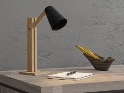Modern Desk Lamp Design Free 3D model