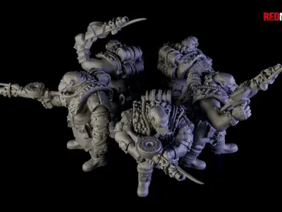 Squad of Abhuman Giants - Imperial Force 3D print model