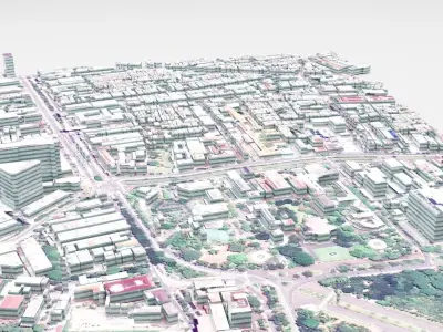 Jakarta City Indonesia 3D model