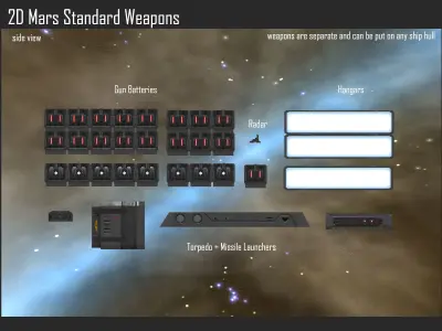 2D Frigates Collection III Texture