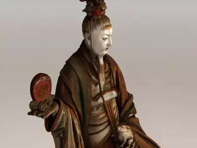 Deity Statue Sculpture01 3D model