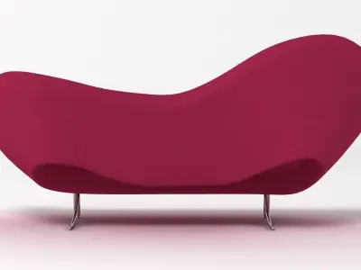 Victoria and Albert Sofa 290 Left 3D model