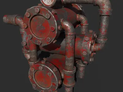 old Water Pipe  3D model