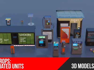 City Props Automated Units 3D model