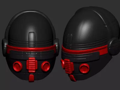 helmet high poly sculpt 3d printable 3D model