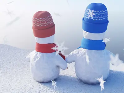 -Winter Scene- 3D model