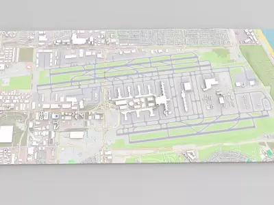 Los Angeles International Airport California 3D model