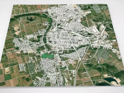 Cityscape Suwalki Poland 3D model