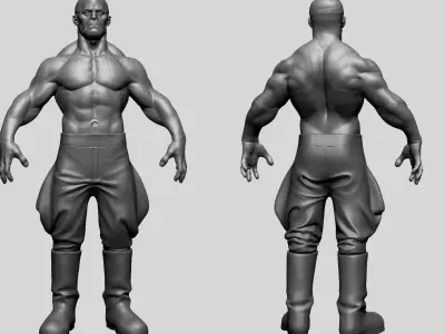 Fantasy Male Model A 3D model