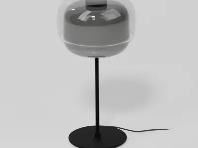 Glass Table Lamp - Dopamine Vibrant Style - 5 Color Variants Low-poly 3D model