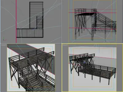 Dock 05 Low-poly 3D model