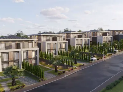 5 Villa Complex Exterior 3D model