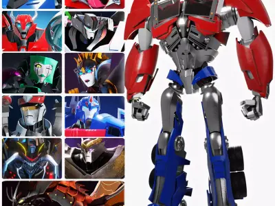 Transformers Prime 12 Models Collection 3D Model Pack