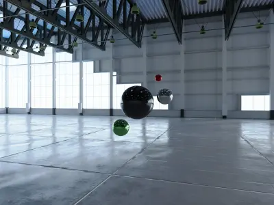 HDRI - Warehouse Interior 4 v2 Texture