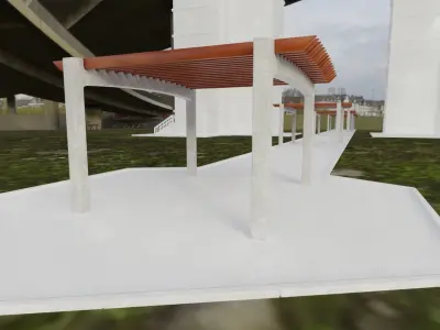 Street Furniture - Pergola 3D model