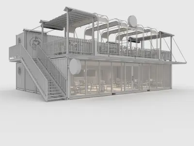 Container Cafe 16 3D model