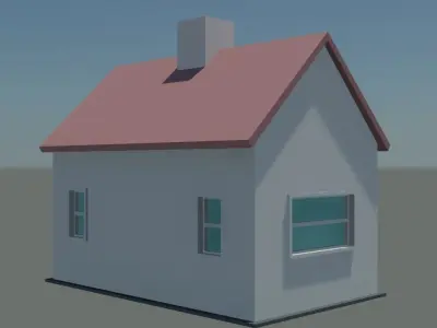 House Low-poly 3D model