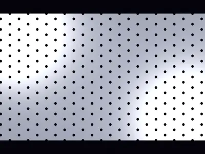 Perforated panel with 6 percent opening 25O92 3D model