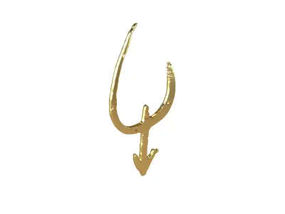 Chinese Zodiac Cow Oracle Bone Inscriptions v1 003 Low-poly 3D model