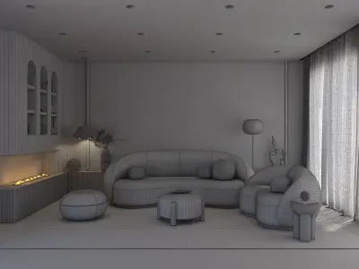 Living room 3D model